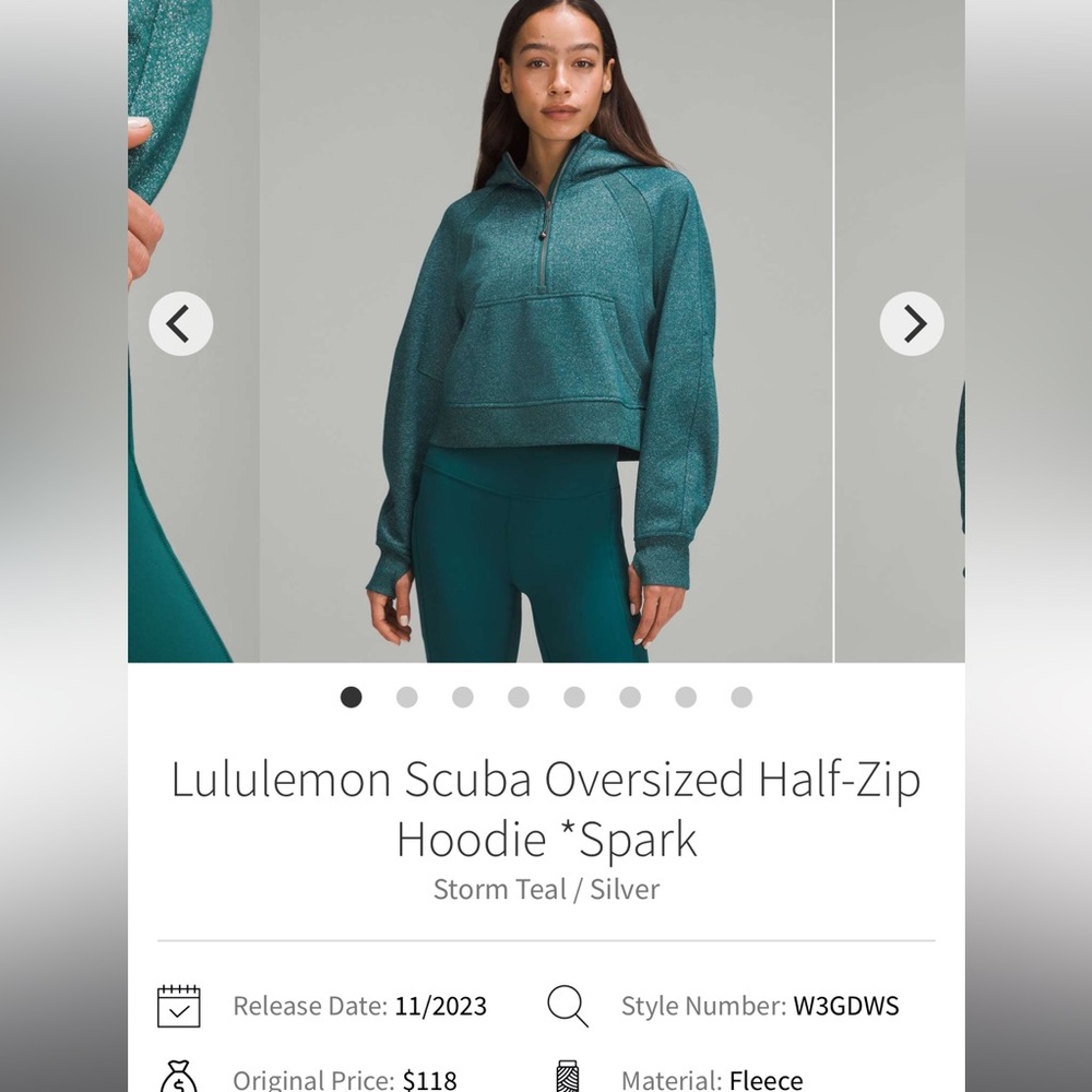 Lululemon scuba half zip